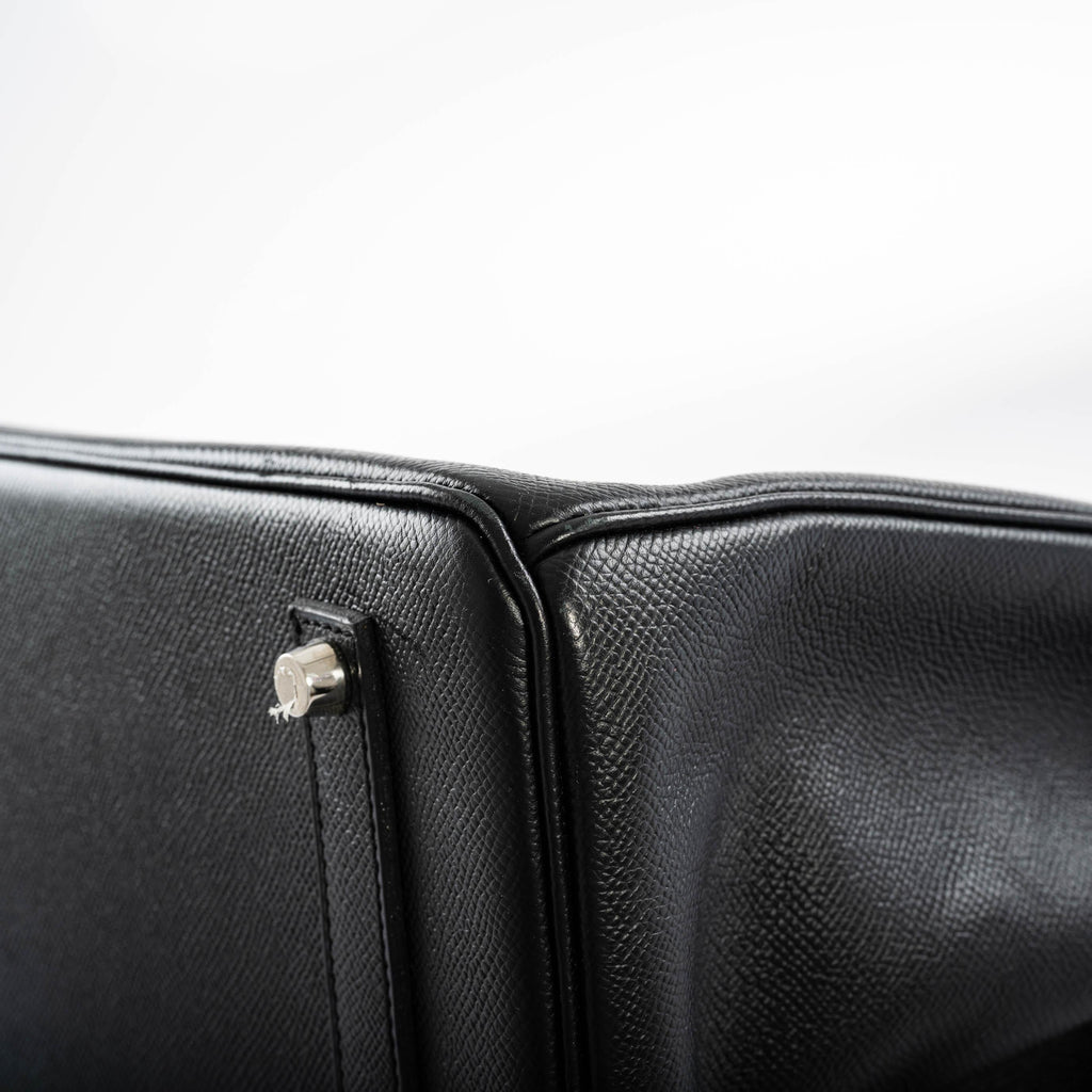Hermes Birkin 35 Black Epsom leather Palladium Hardware