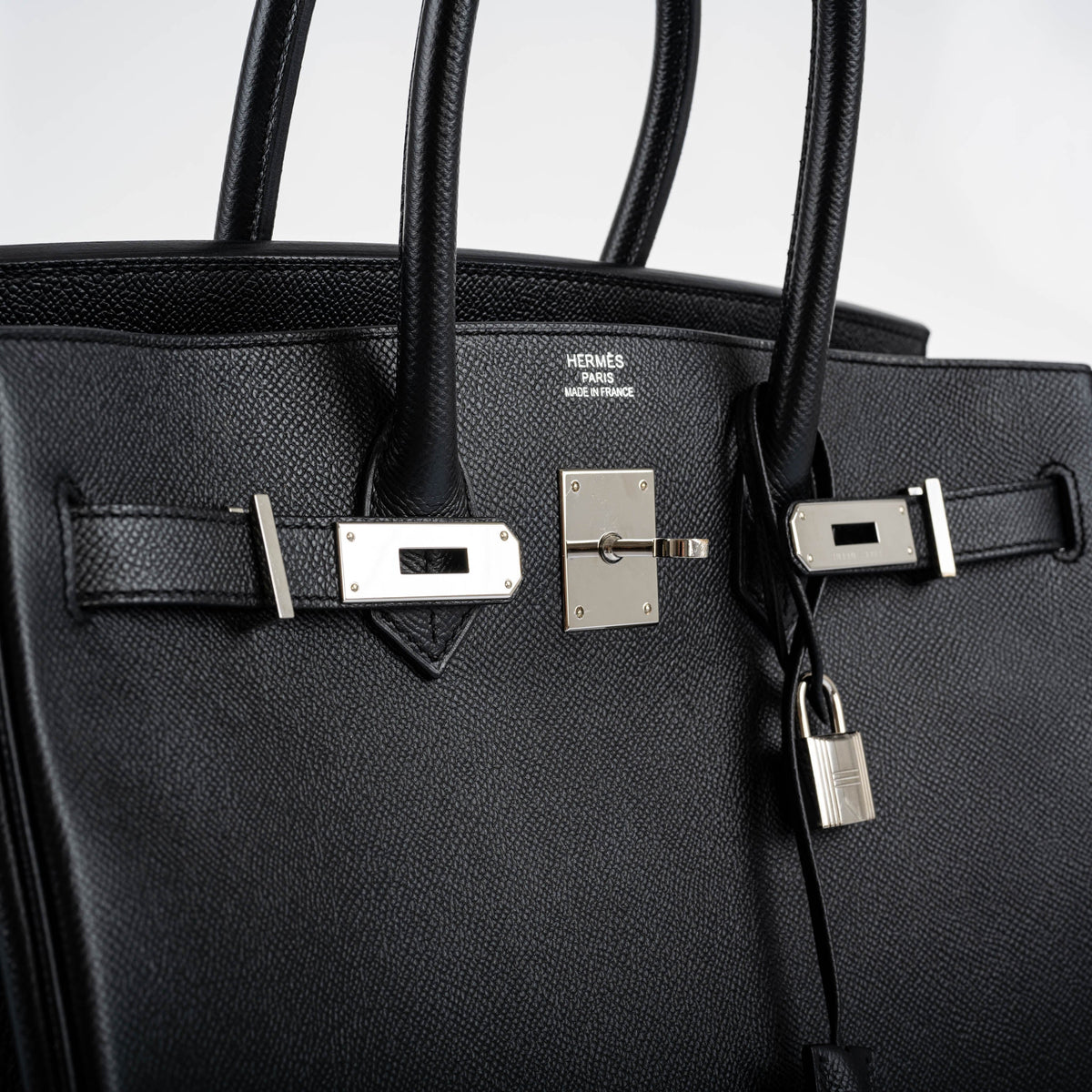 Hermes Birkin 35 Black Epsom leather Palladium Hardware