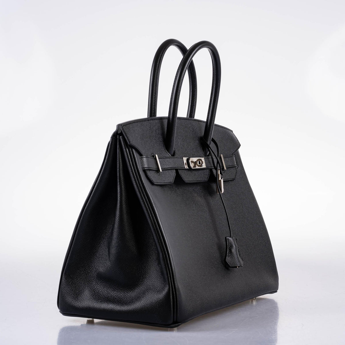 Hermes Birkin 35 Black Epsom leather Palladium Hardware