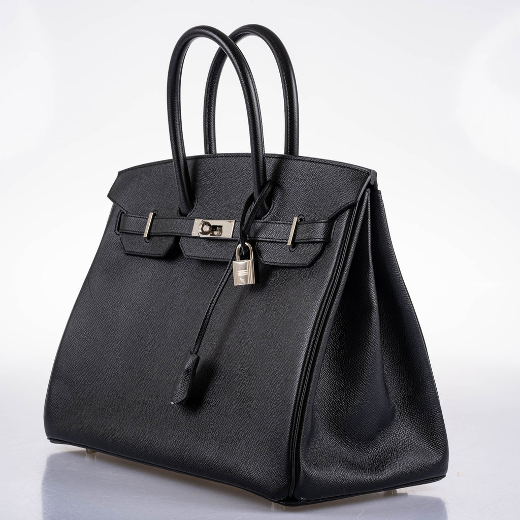 Hermes Birkin 35 Black Epsom leather Palladium Hardware