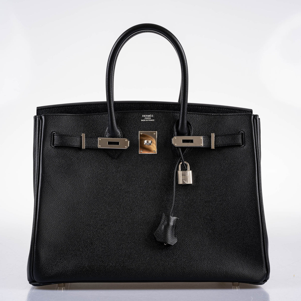 Hermes Birkin 35 Black Epsom leather Palladium Hardware
