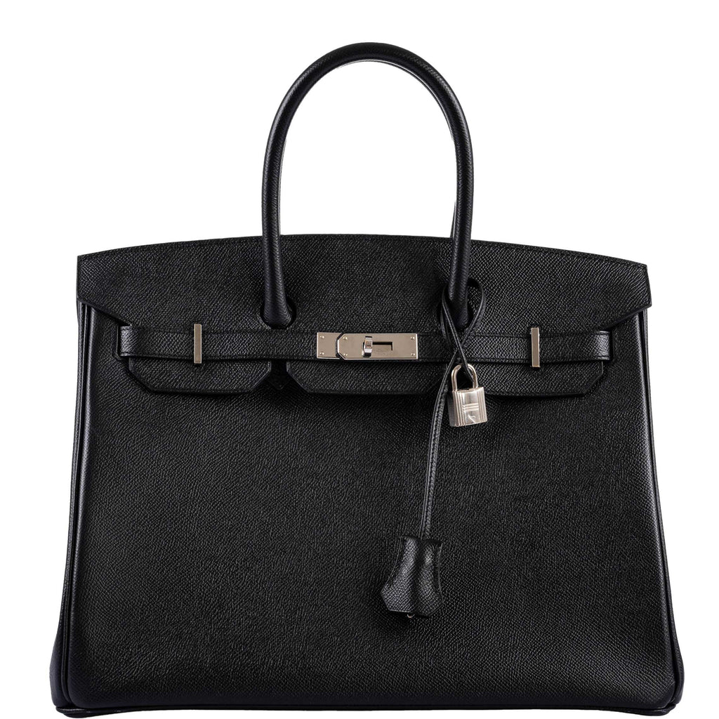 Hermes Birkin 35 Black Epsom leather Palladium Hardware