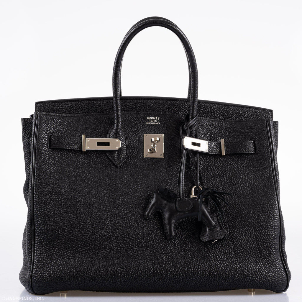 Hermes Birkin 35 Black Togo Palladium Hardware