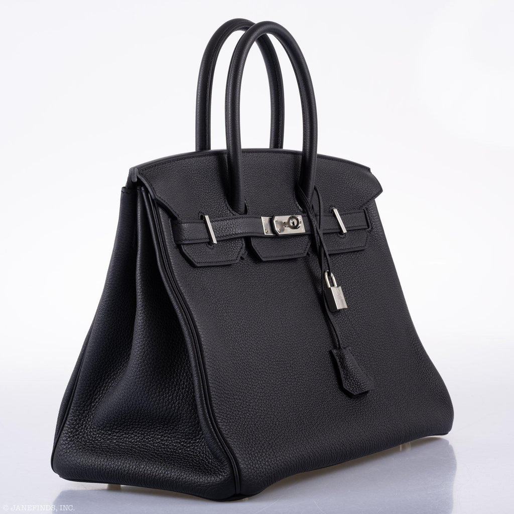 Hermes Birkin 35 Black Togo Palladium Hardware