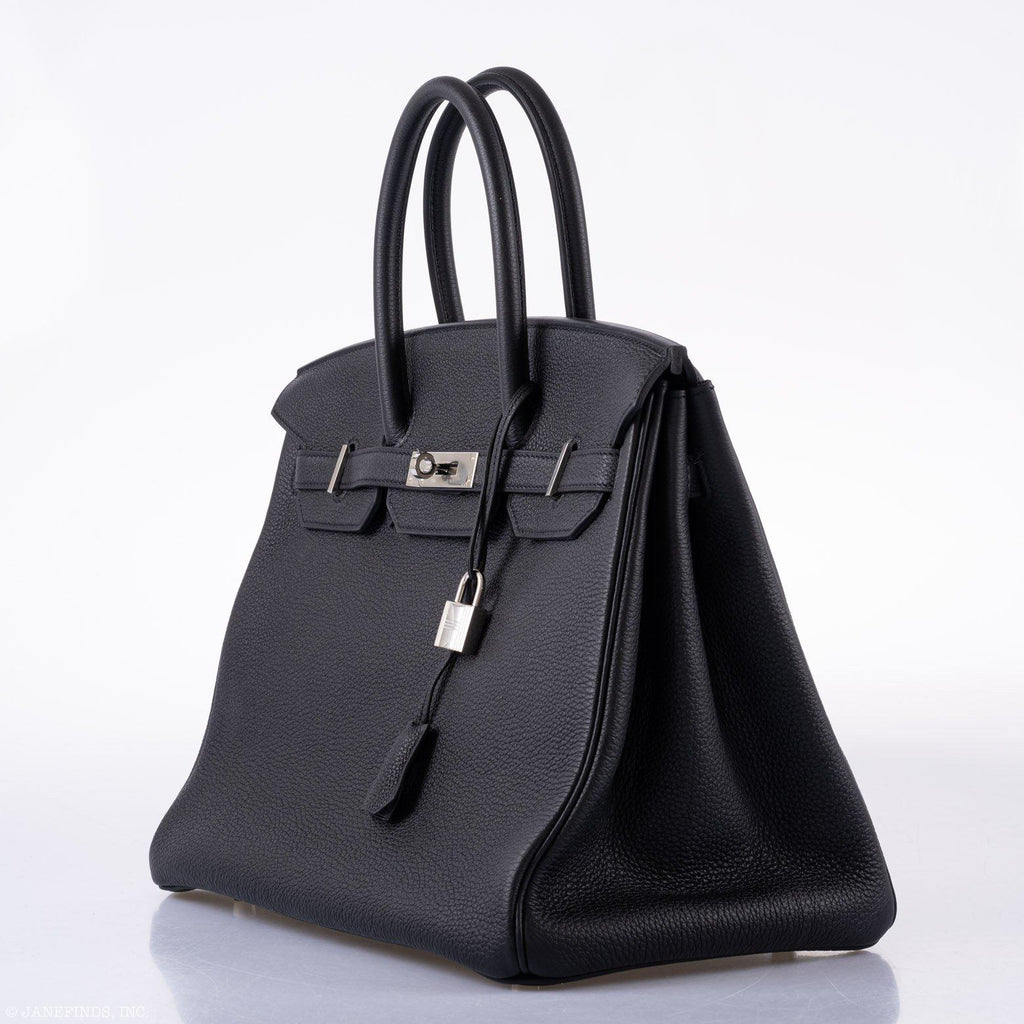 Hermes Birkin 35 Black Togo Palladium Hardware