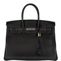 Hermes Birkin 35 Black Togo Palladium Hardware
