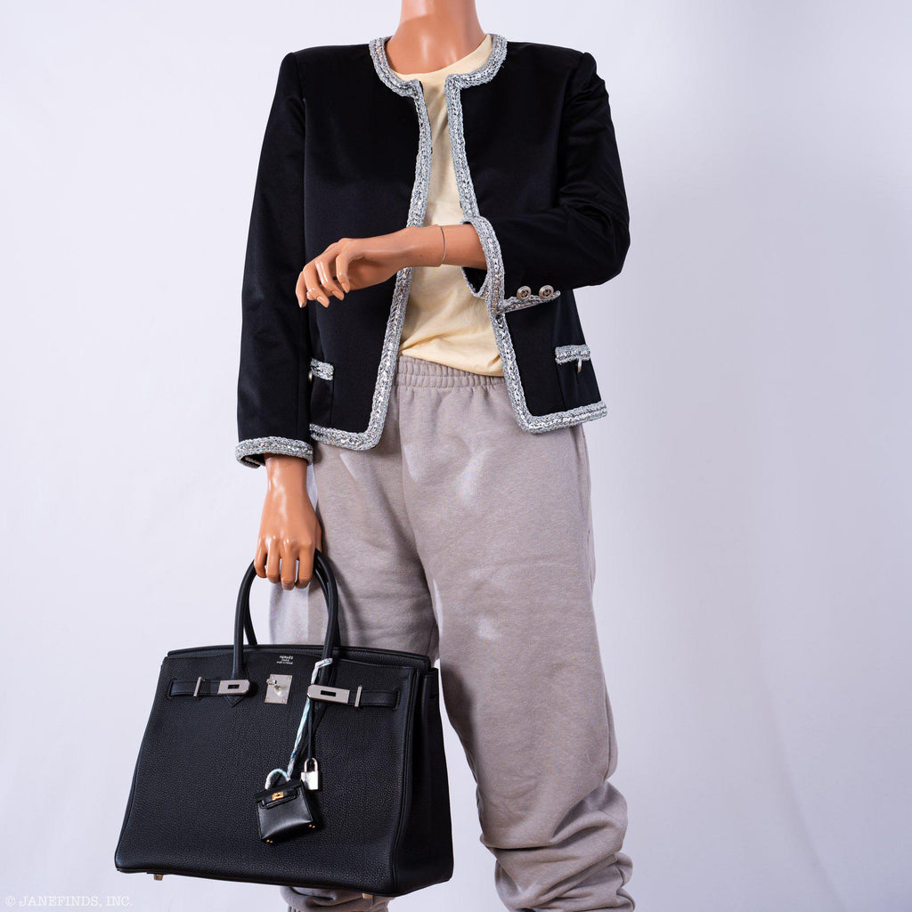 Hermes Birkin 35 Black Togo Palladium Hardware