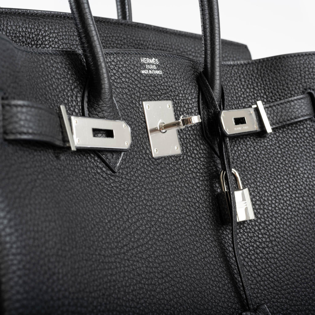 Hermes Birkin 35 Black Togo leather Palladium Hardware