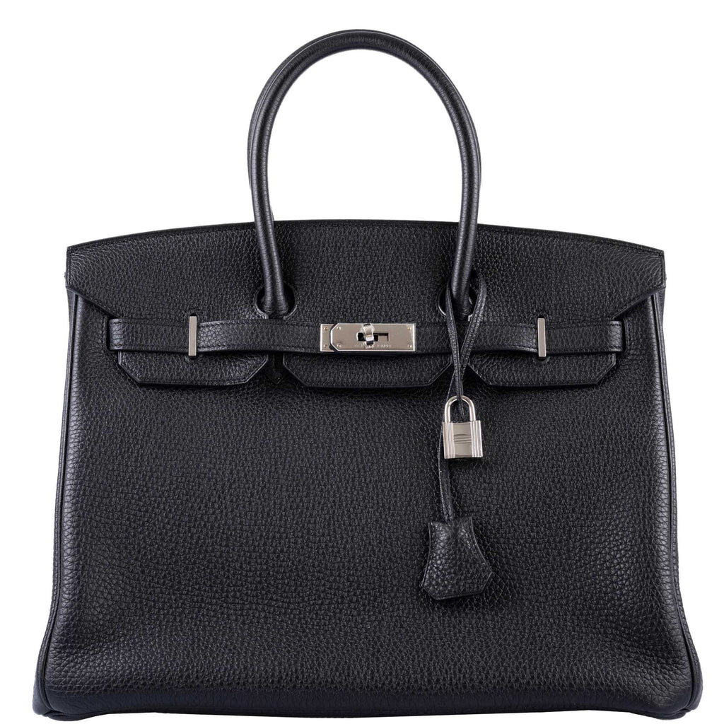 Hermes Birkin 35 Black Togo leather Palladium Hardware