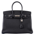 Hermes Birkin 35 Black Togo leather Palladium Hardware