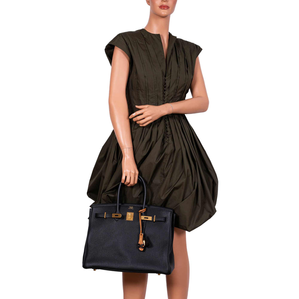 Hermes Birkin 35 Black Togo with Gold Hardware