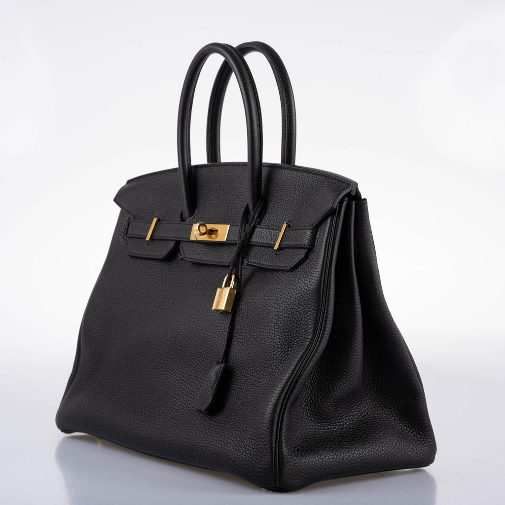 Hermes Birkin 35 Black Togo with Gold Hardware
