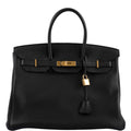 Hermes Birkin 35 Black Togo with Gold Hardware