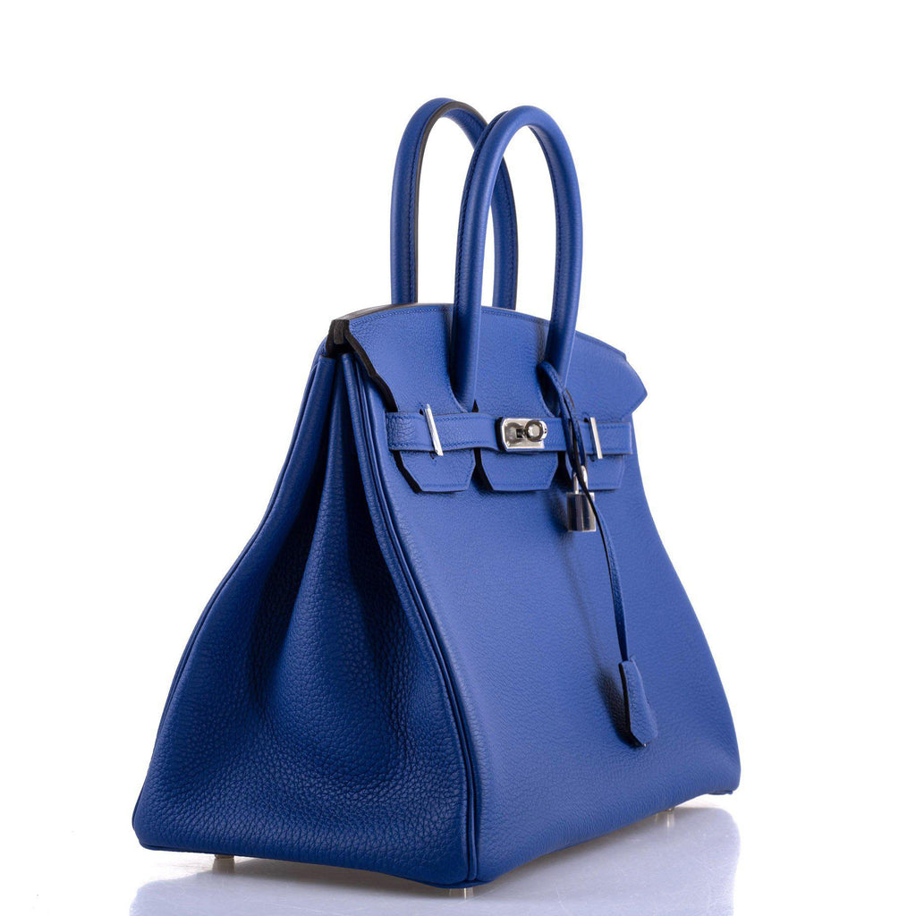 Hermes Birkin 35 Blue Electric Togo Palladium Hardware