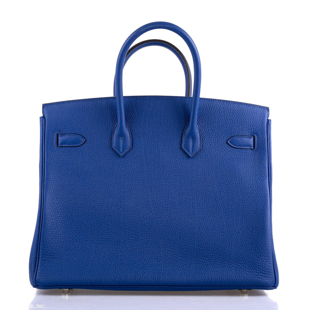 Hermes Birkin 35 Blue Electric Togo Palladium Hardware