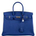 Hermes Birkin 35 Blue Electric Togo Palladium Hardware