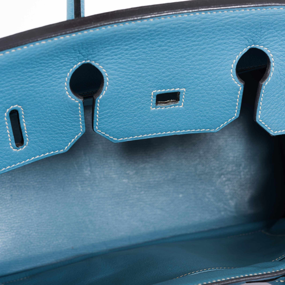 Hermes Birkin 35 Blue Jean Togo Gold Hardware