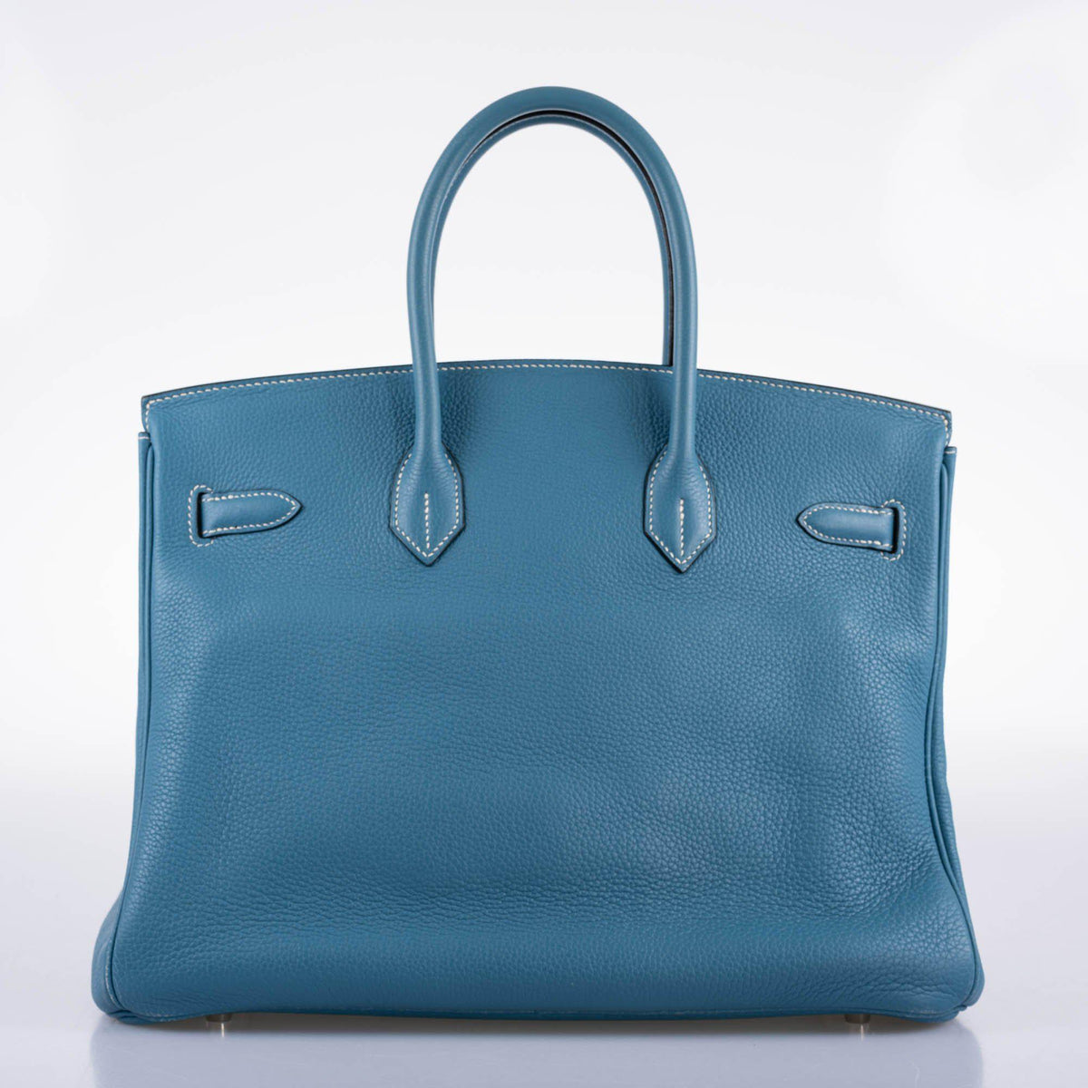 Hermes Birkin 35 Blue Jean Togo with Palladium Hardware