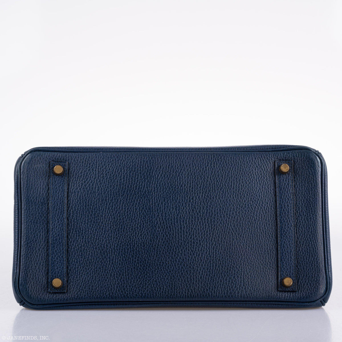 Hermes Birkin 35 Blue Saphire Ardennes leather Gold Hardware