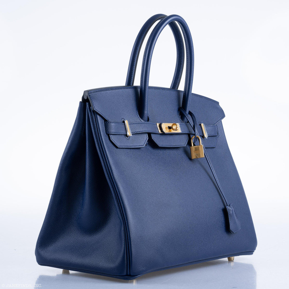 Hermes Birkin 35 Blue Saphire Epsom with Gold Hardware