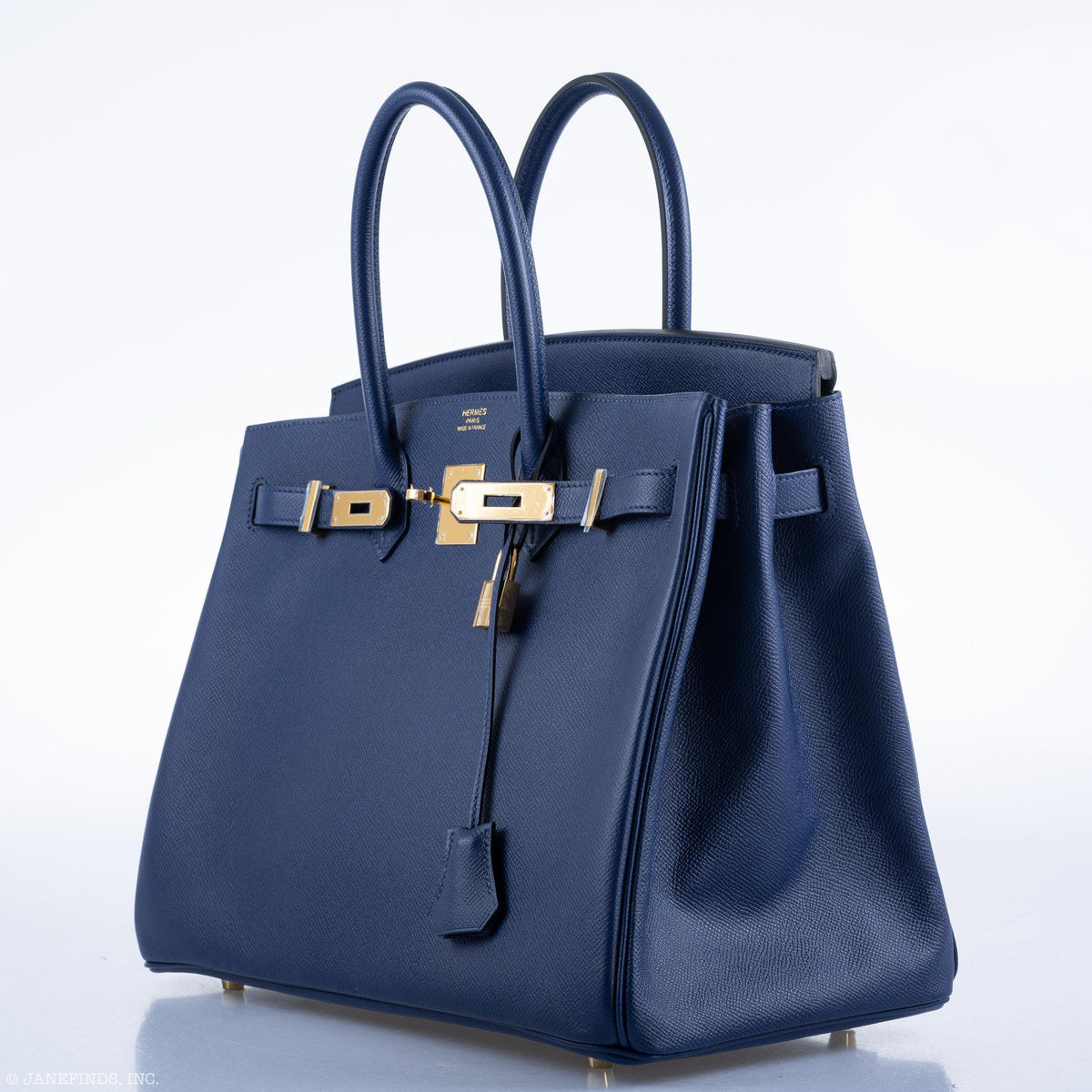 Hermes Birkin 35 Blue Saphire Epsom with Gold Hardware