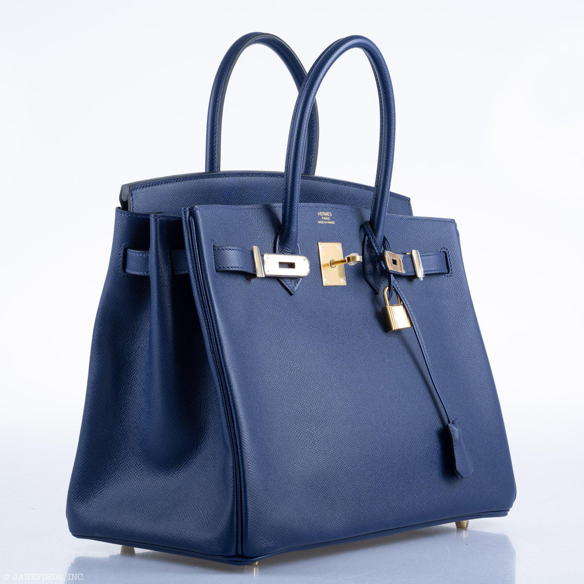 Hermes Birkin 35 Blue Saphire Epsom with Gold Hardware
