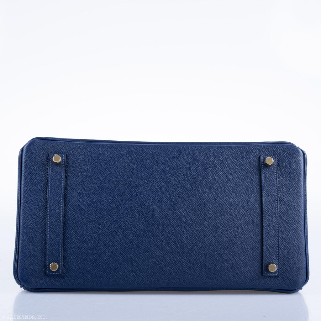 Hermes Birkin 35 Blue Saphire Epsom with Gold Hardware