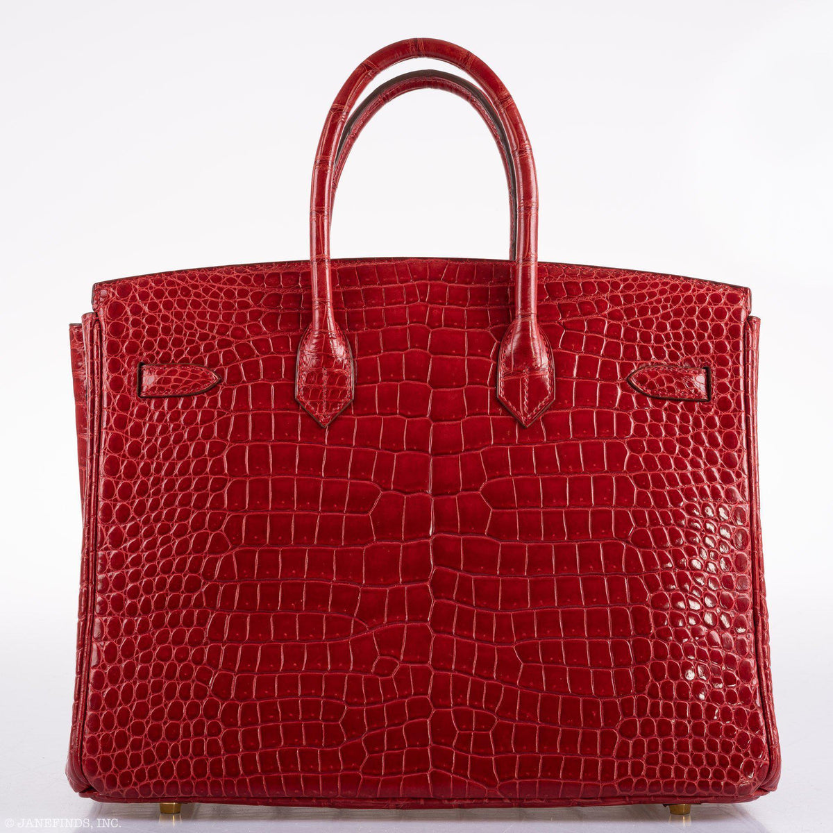 Hermes Birkin 35 Braise Porosus Crocodile with Gold Hardware