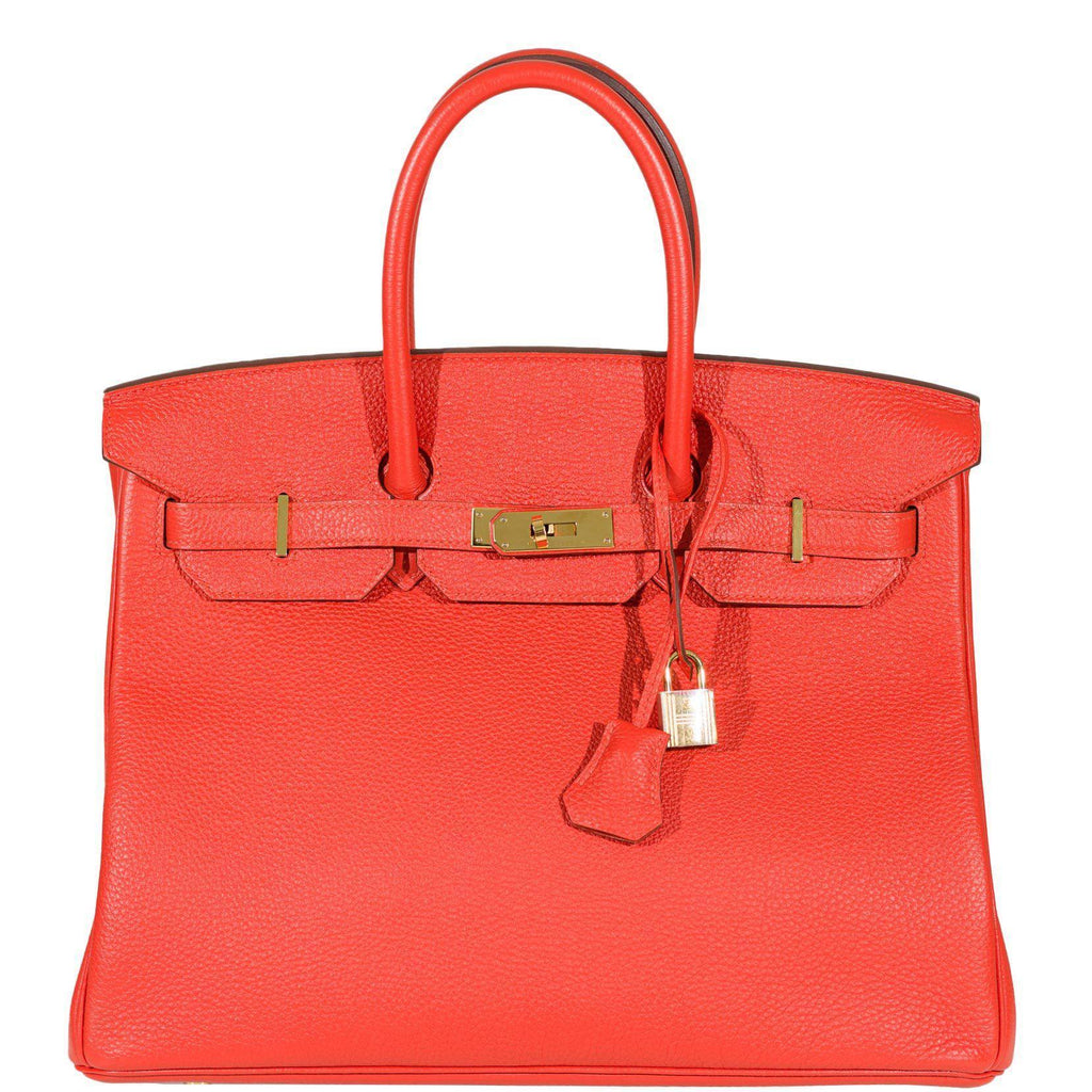 Hermes Birkin 35 Capucine Togo leather Gold Hardware
