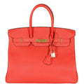 Hermes Birkin 35 Capucine Togo leather Gold Hardware