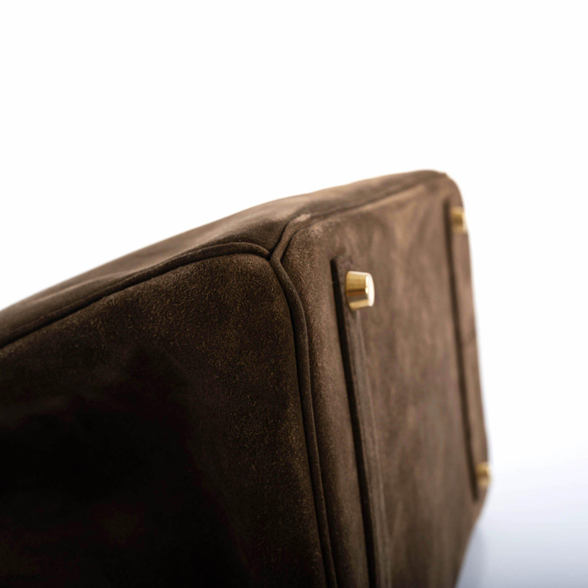 Hermes Birkin 35 Chocolate Veau Doblis Suede with Gold Hardware