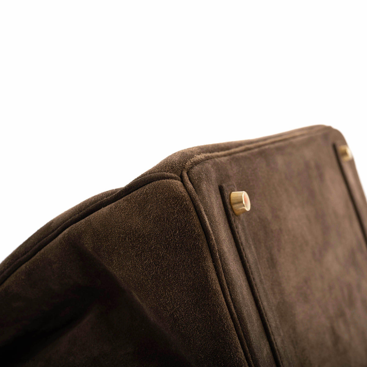 Hermes Birkin 35 Chocolate Veau Doblis Suede with Gold Hardware