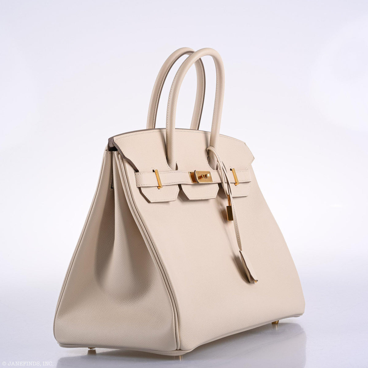 Hermes Birkin 35 Craie Epsom Gold Hardware