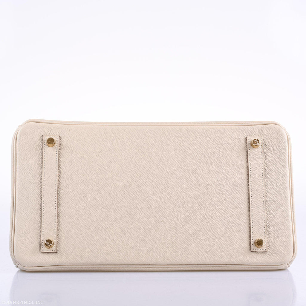Hermes Birkin 35 Craie Epsom Gold Hardware