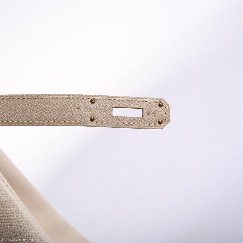 Hermes Birkin 35 Craie Epsom Gold Hardware