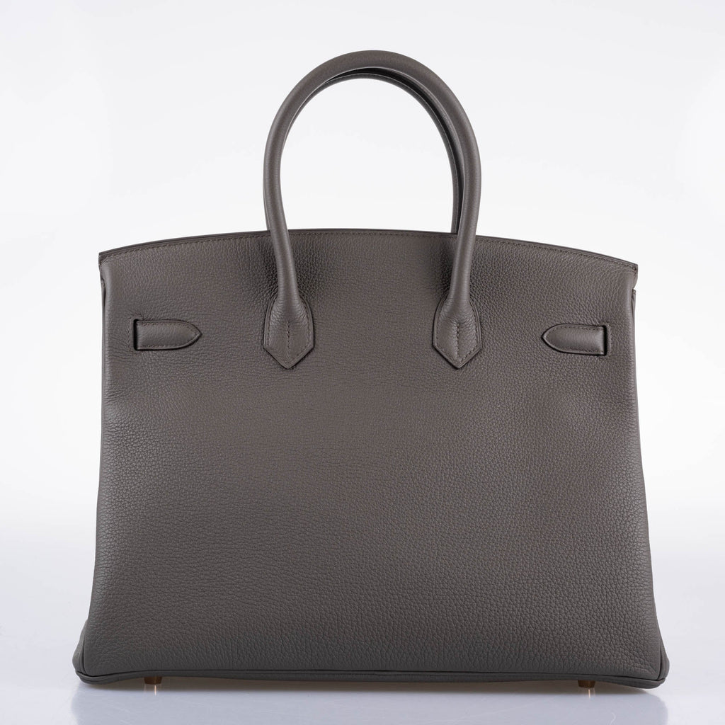 Hermes Birkin 35 Etain Togo with Rose Gold Hardware
