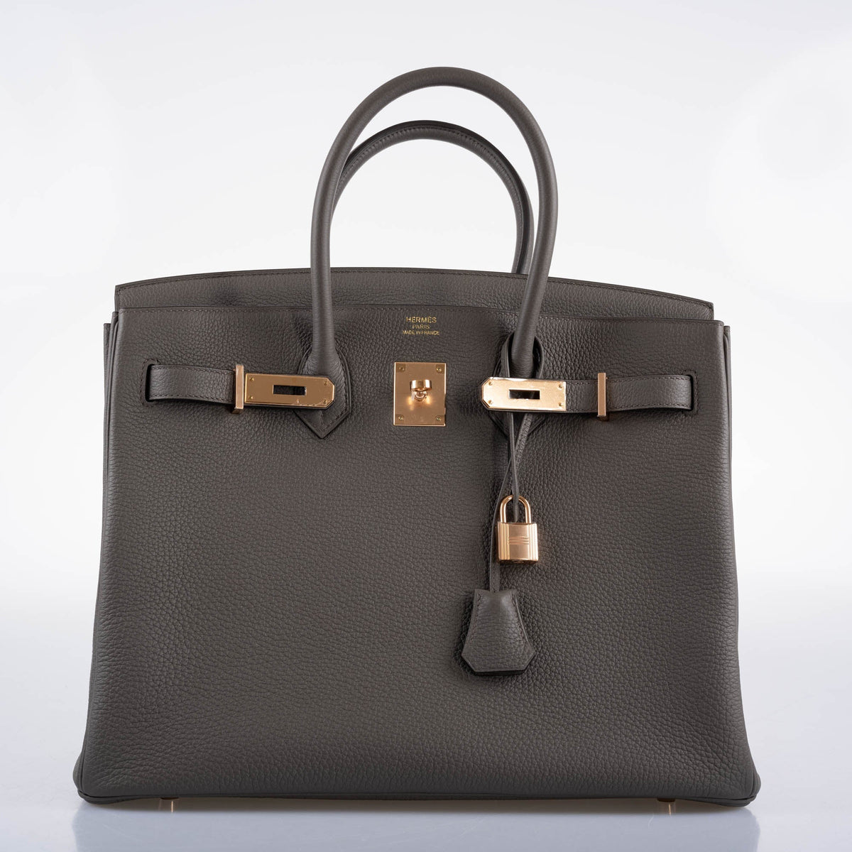 Hermes Birkin 35 Etain Togo with Rose Gold Hardware