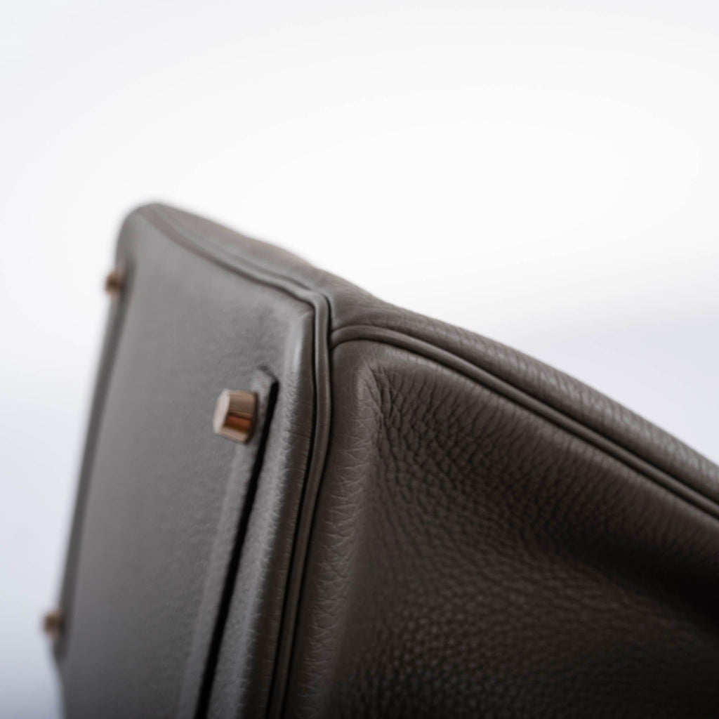 Hermes Birkin 35 Etain Togo with Rose Gold Hardware