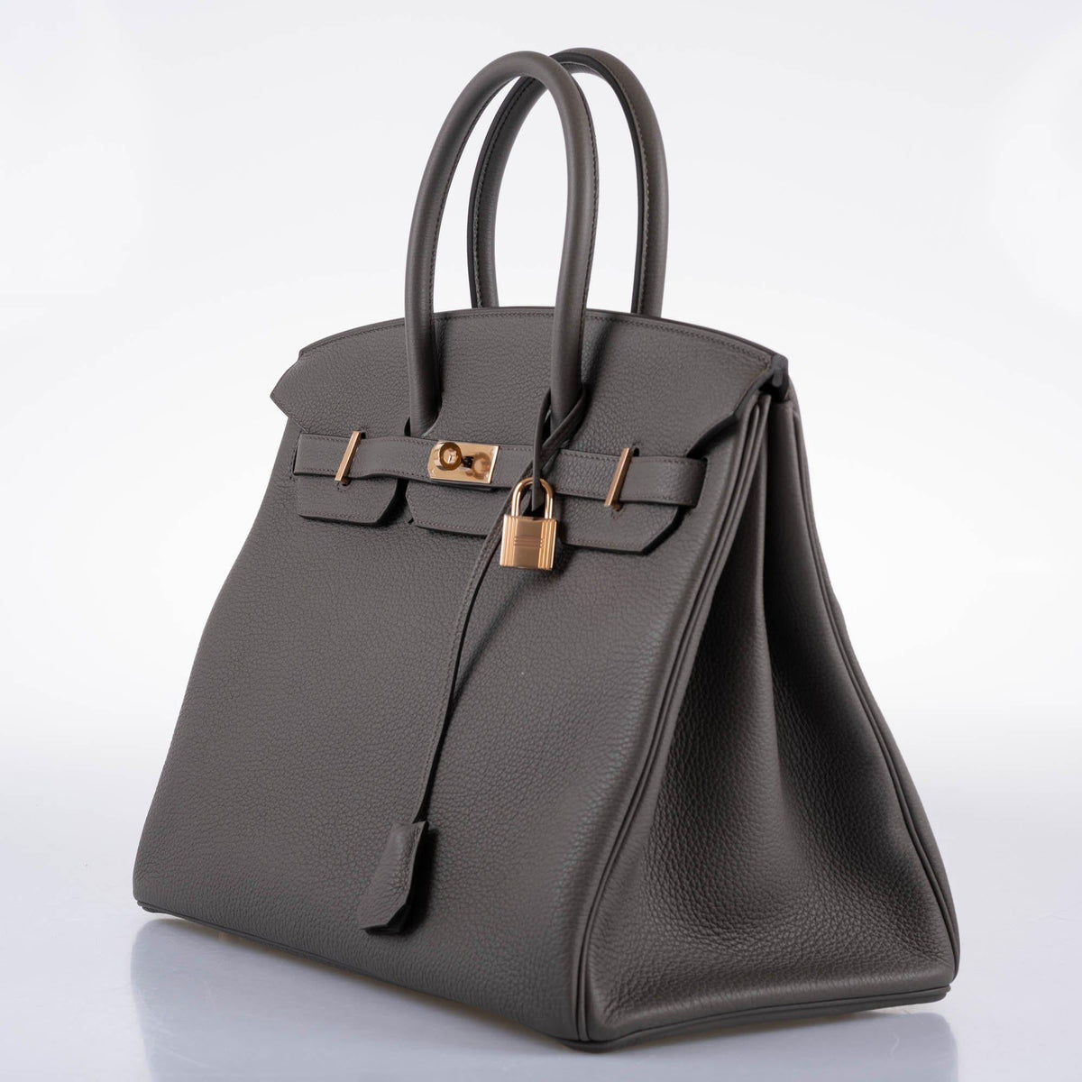 Hermes Birkin 35 Etain Togo with Rose Gold Hardware