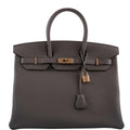 Hermes Birkin 35 Etain Togo with Rose Gold Hardware