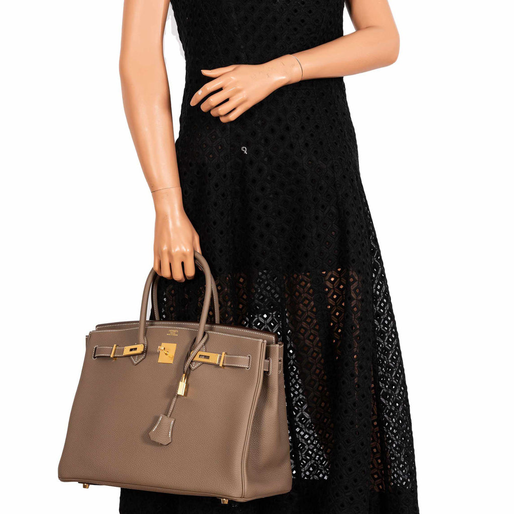 Hermes Birkin 35 Etoupe Togo Gold Hardware