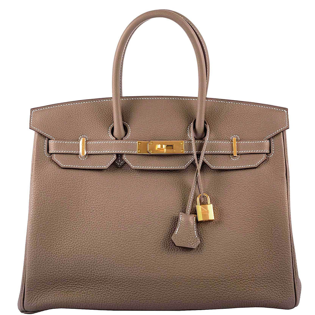 Hermes Birkin 35 Etoupe Togo Gold Hardware