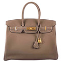 Hermes Birkin 35 Etoupe Togo Gold Hardware