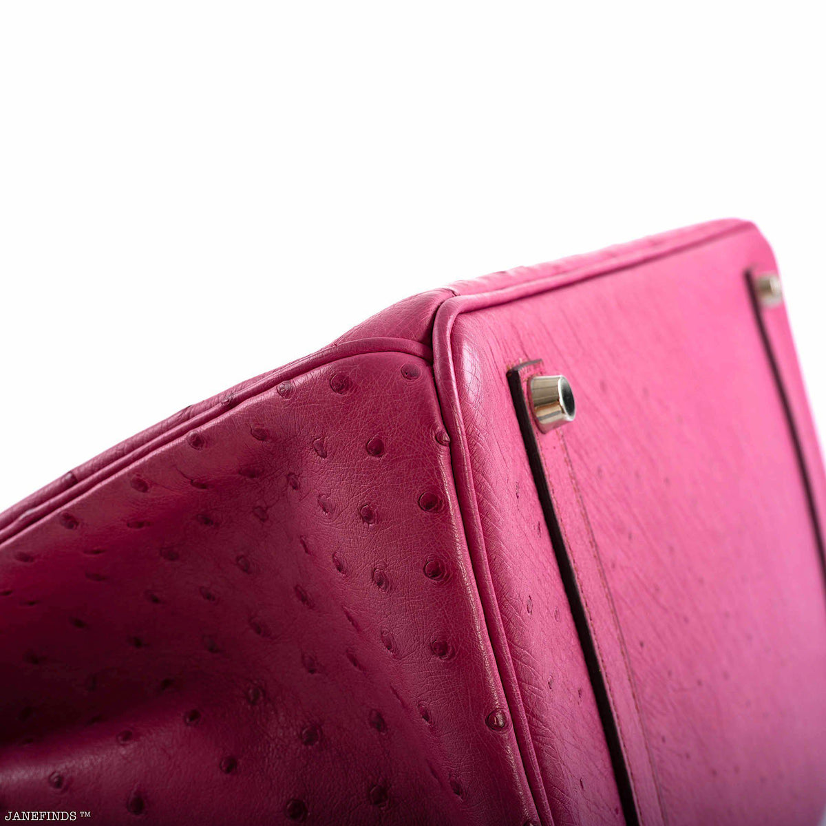 Hermes Birkin 35 Fuchsia Ostrich with Palladium Hardware