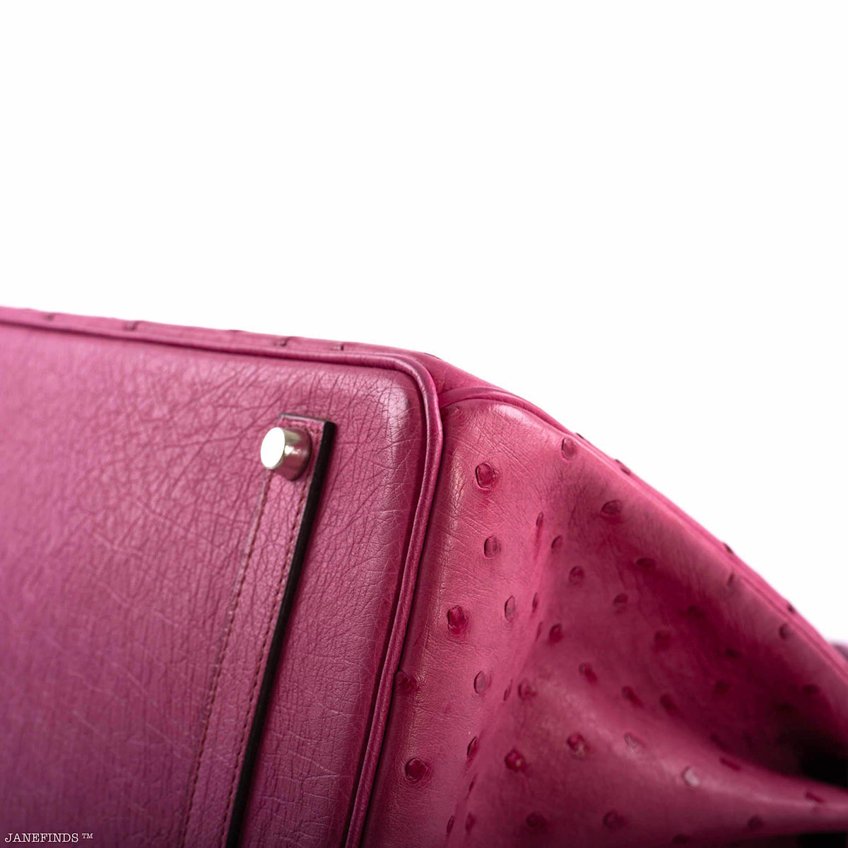 Hermes Birkin 35 Fuchsia Ostrich with Palladium Hardware