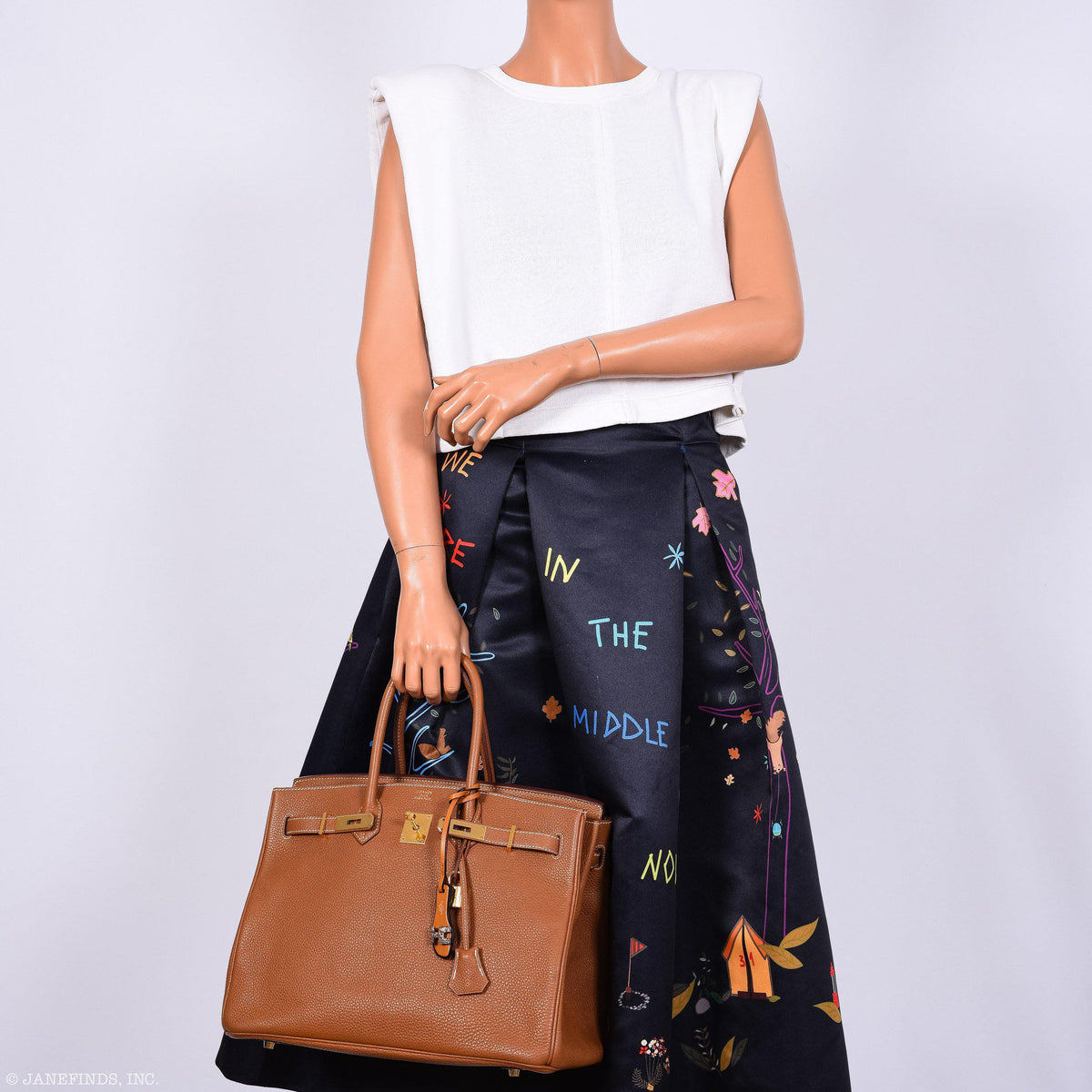 Hermes Birkin 35 Gold Togo Gold Hardware