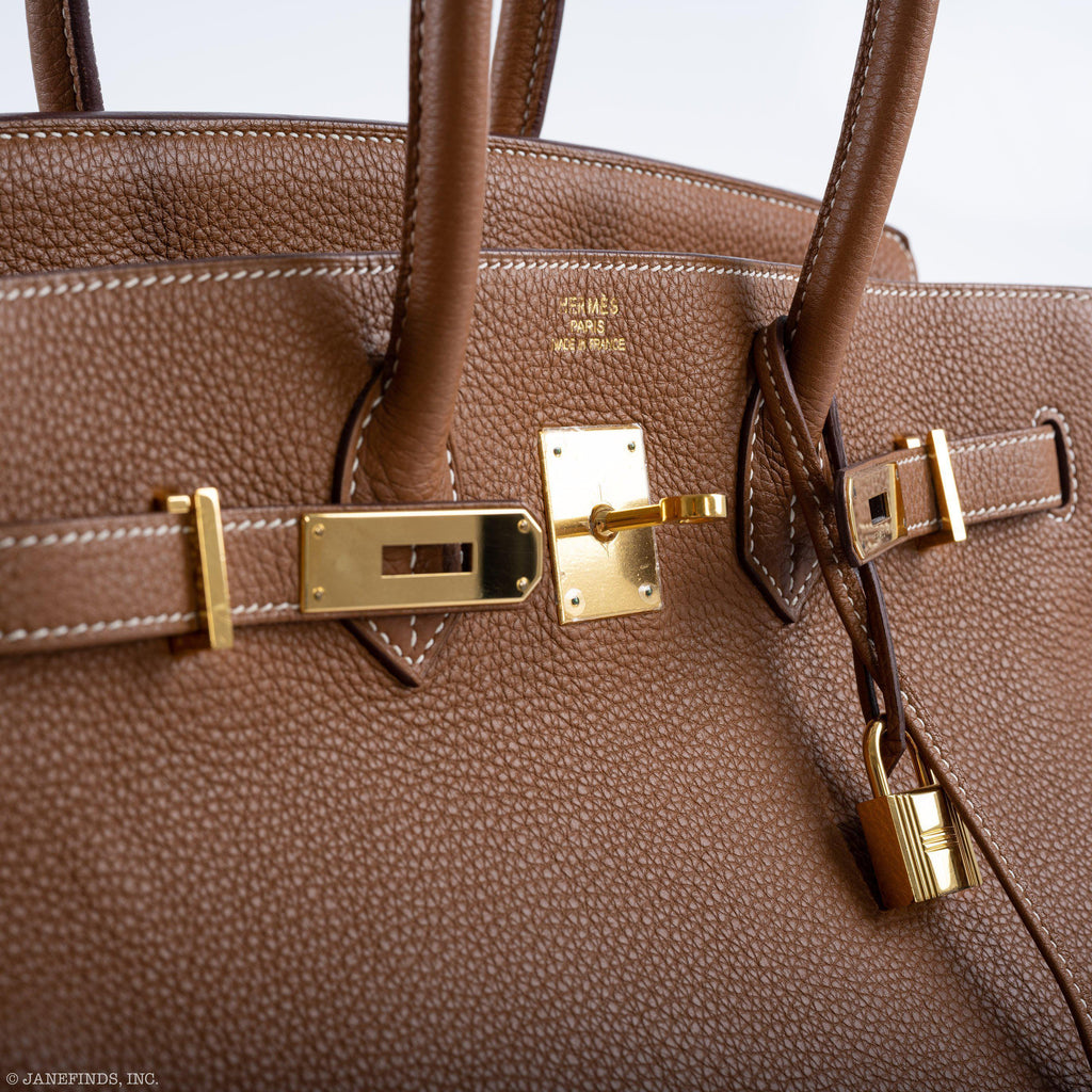 Hermes Birkin 35 Gold Togo Gold Hardware