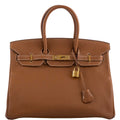 Hermes Birkin 35 Gold Togo Gold Hardware