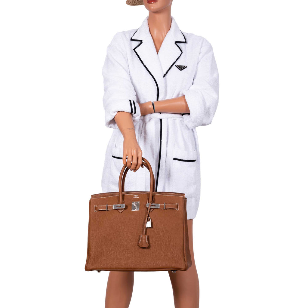 Hermes Birkin 35 Gold Togo with Palladium Hardware