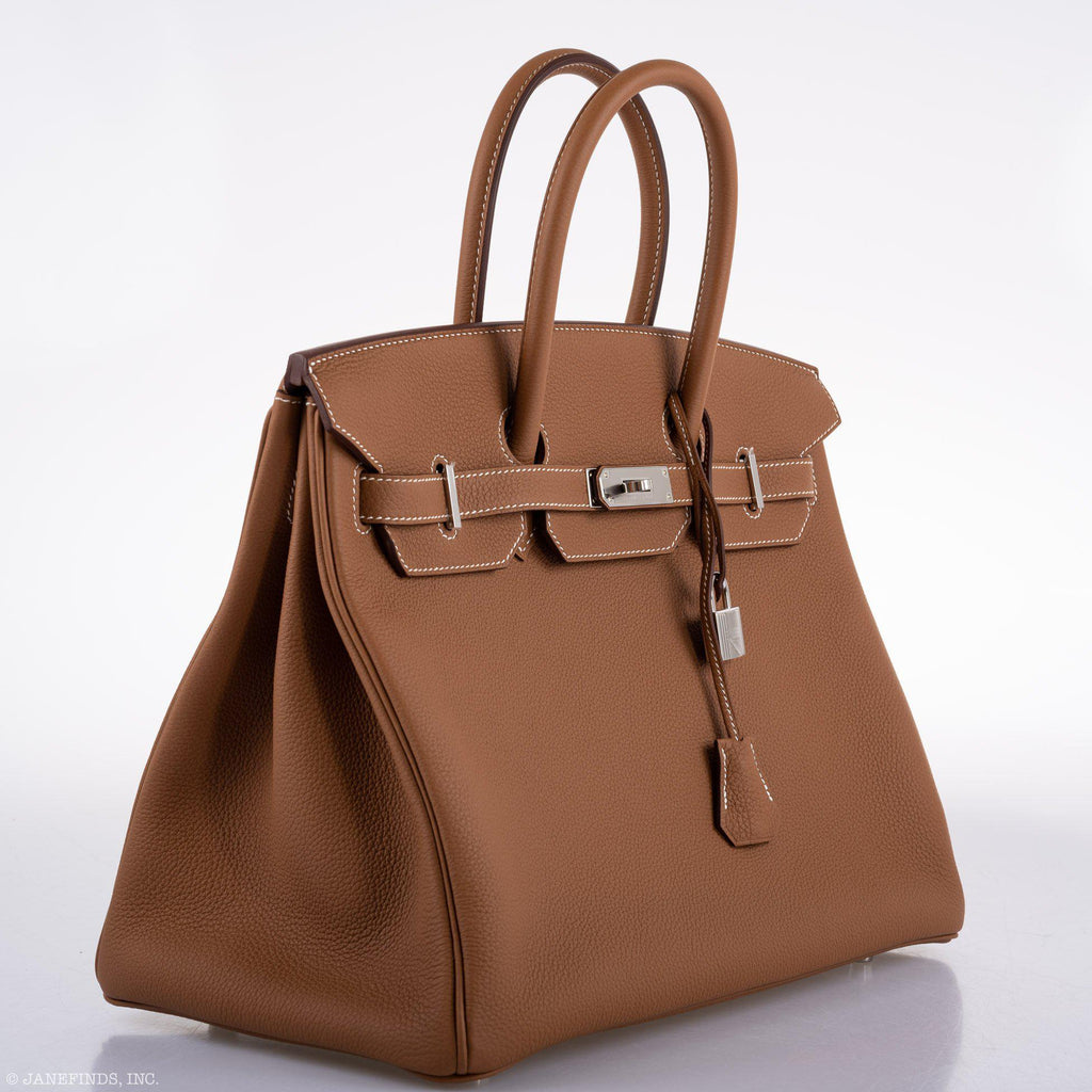 Hermes Birkin 35 Gold Togo with Palladium Hardware